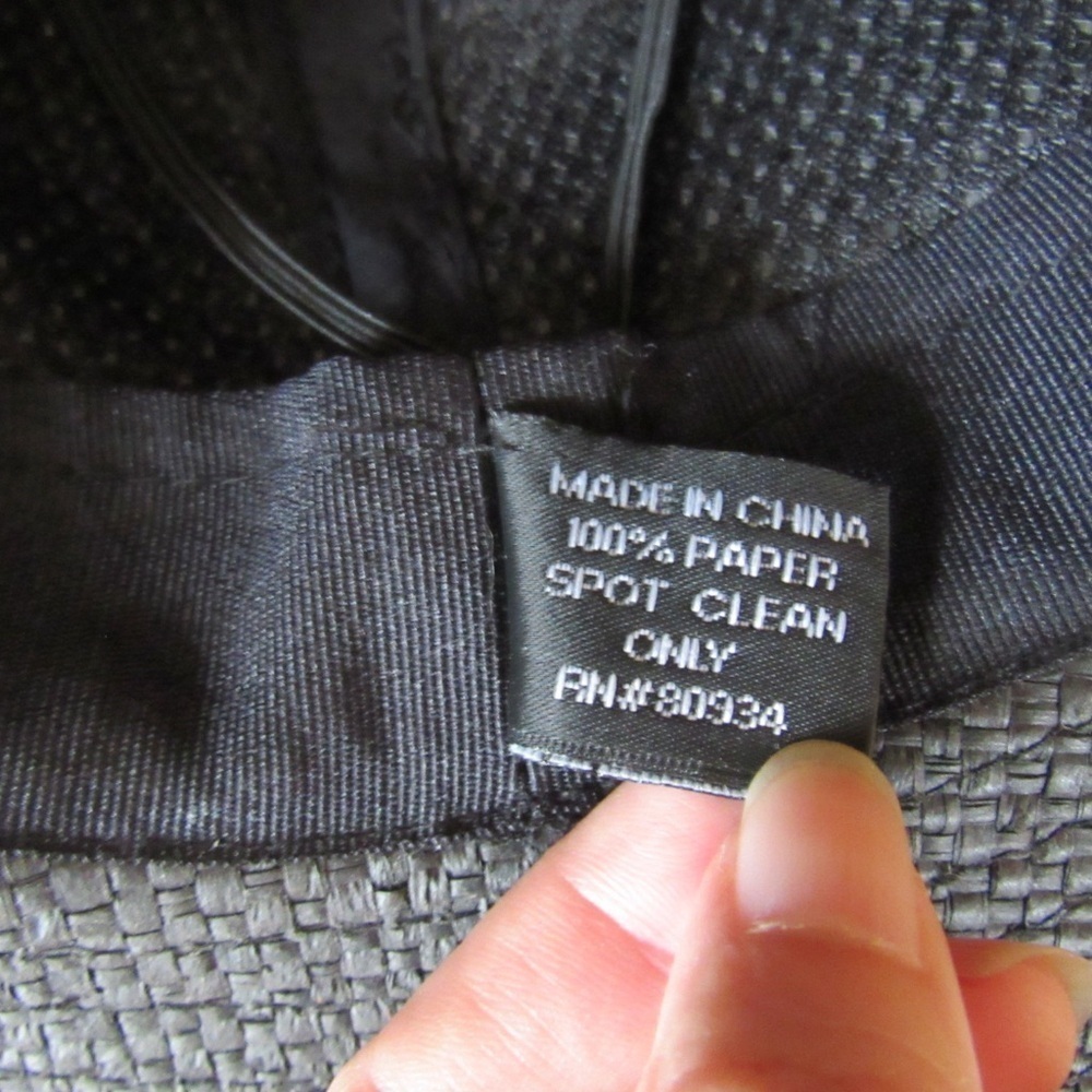 August Hat Company Brown Fedora Straw Hat Black Band Retro One Size Classic - Picture 8 of 8